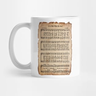 It Is Well With My Soul Tattered Hymn Mug